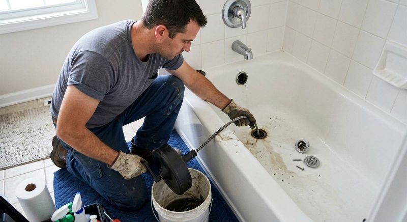 Bathtub Drain Clearing in Denver, CO